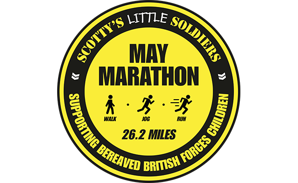 Scotty's Little Soldier's May Marathon logo