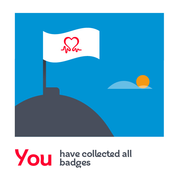 British Heart Foundation - All badges received
