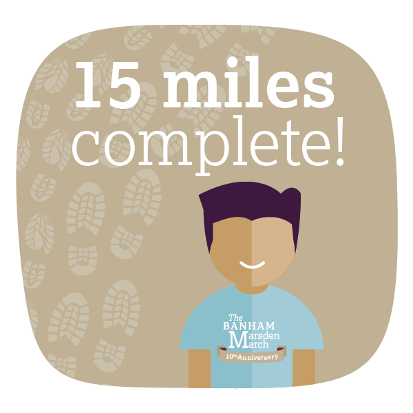 15 miles complete!