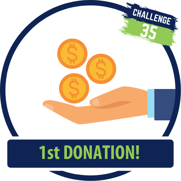 Your first donation