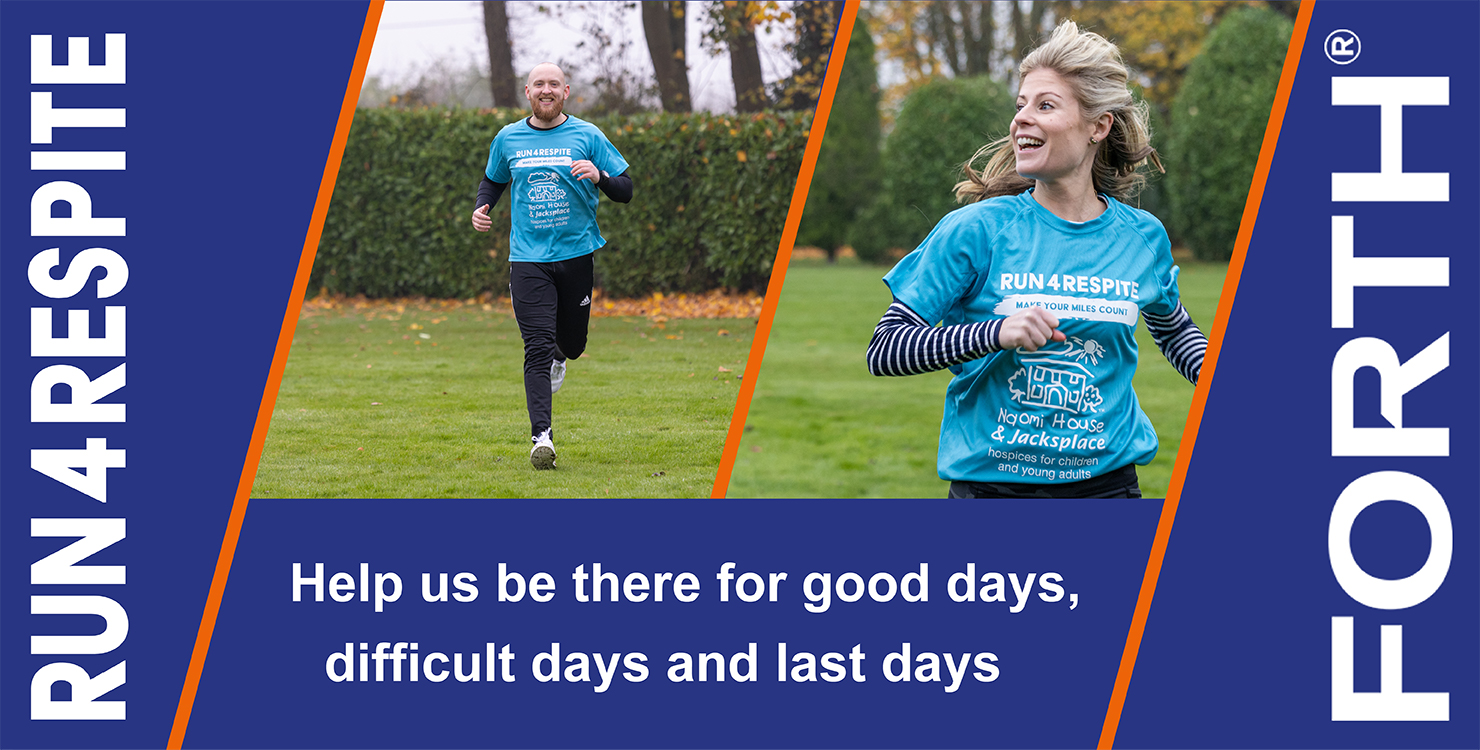 Run for Respite Banner - Help us be there for the good days, difficult days and last days