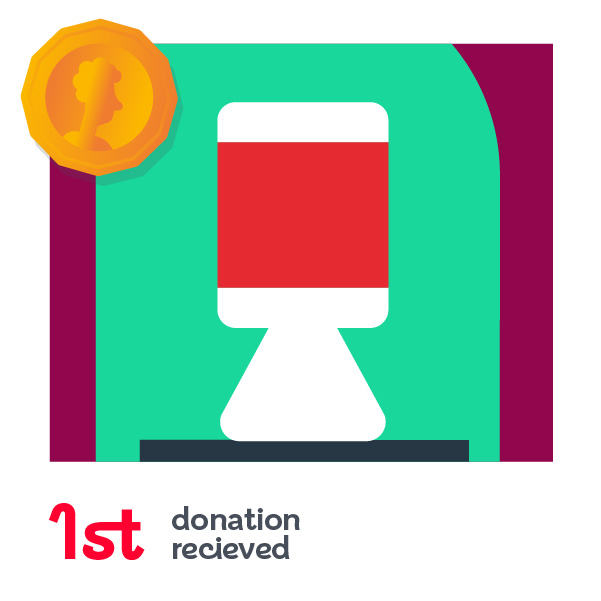 Your first donation
