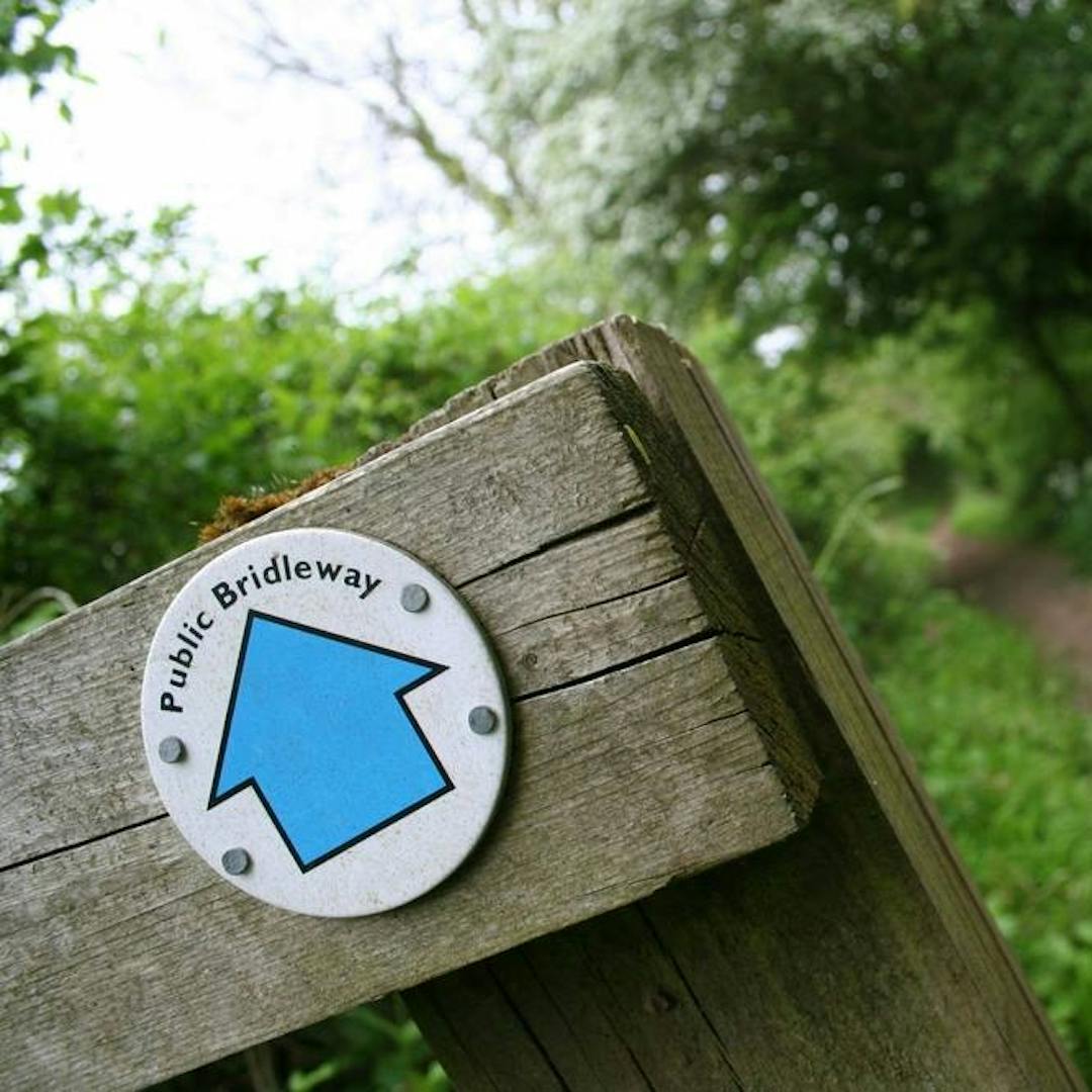 sign for public bridleway