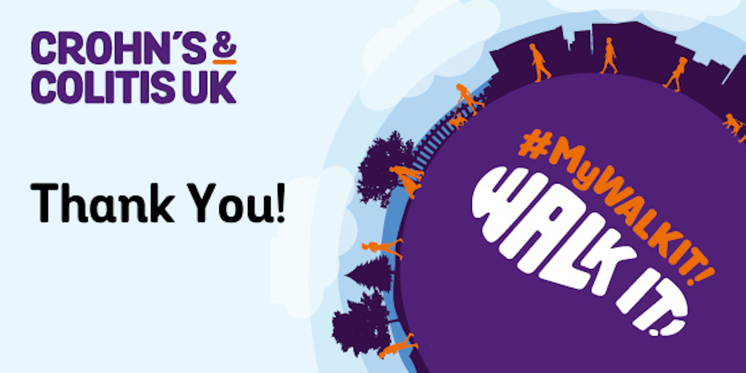 Crohn's & Colitis - Thank You banner