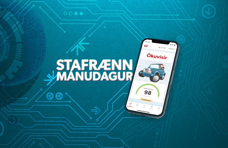 Hægt er að kaupa Ökuvísi á stafrænum mánudegi og fá gjafakort hjá Íslandsbanka