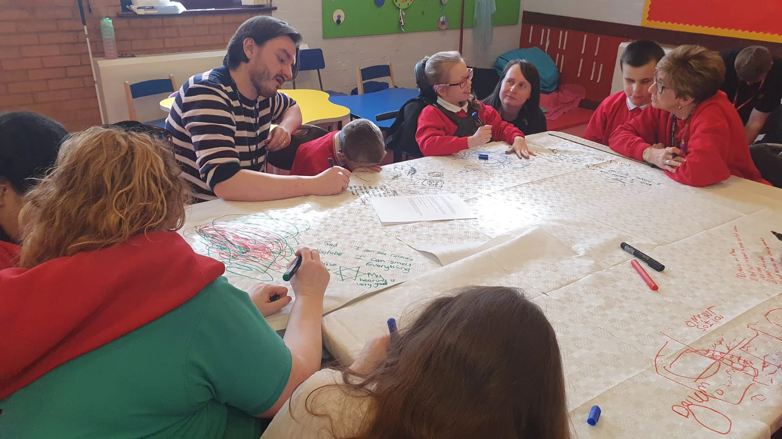 Workshop at the Royal School for the Blind