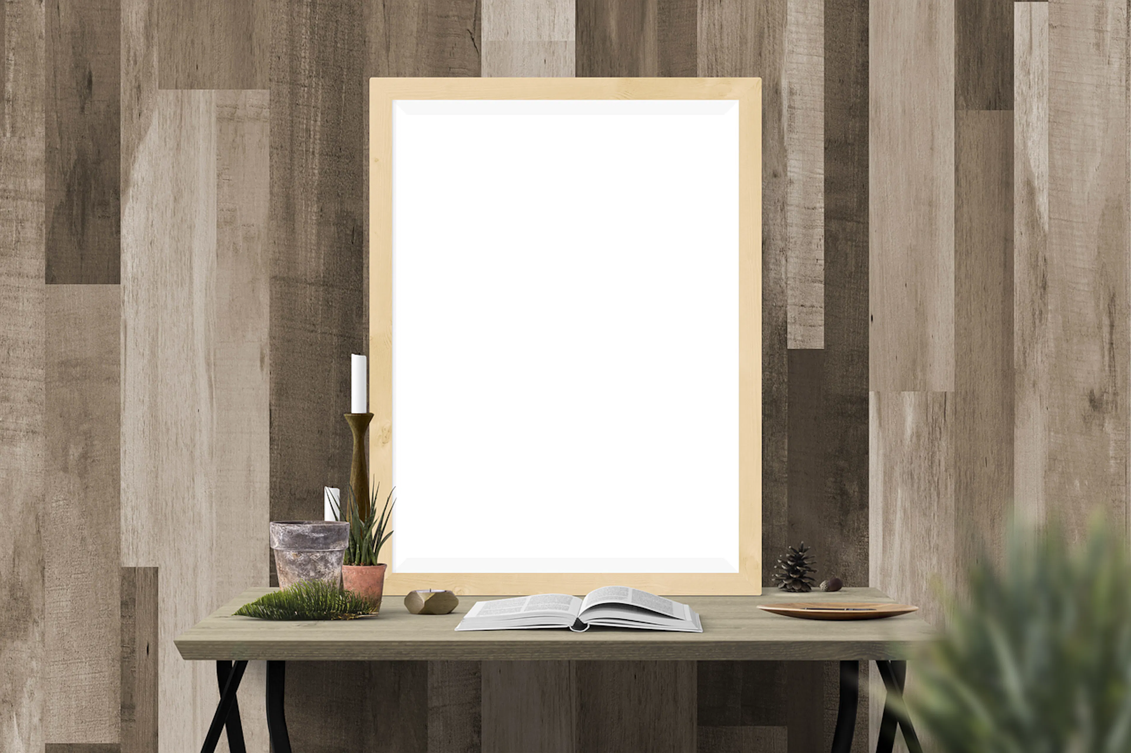 wallwith gray painting