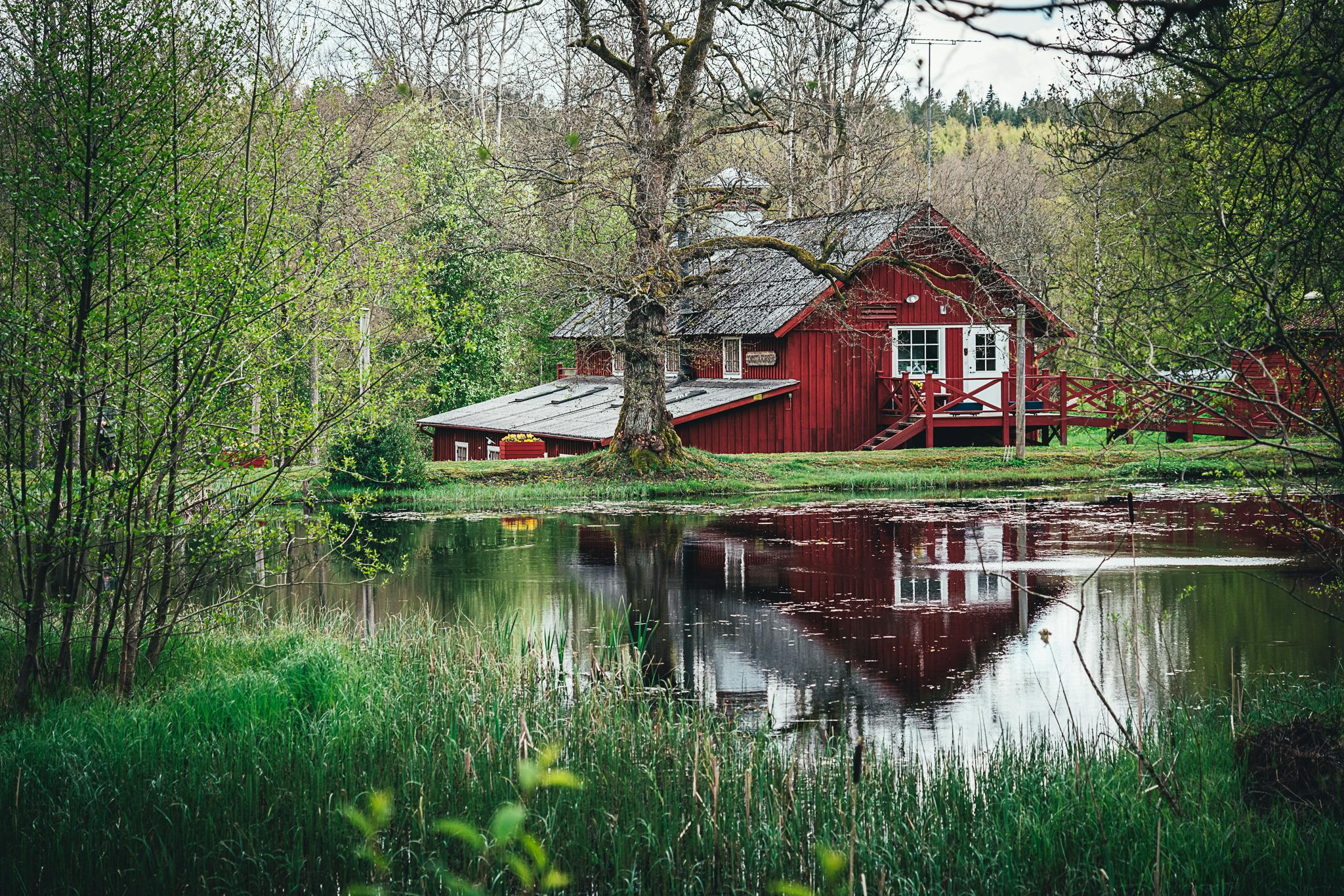 Knystaforsen är ett gammalt sågverk från 1870.