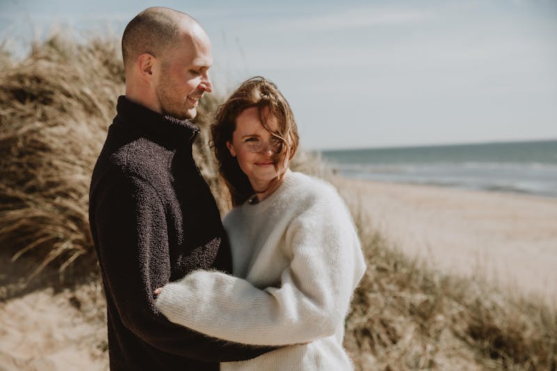 Caroline Borg på Skrea Strand i Falkenberg, Halland