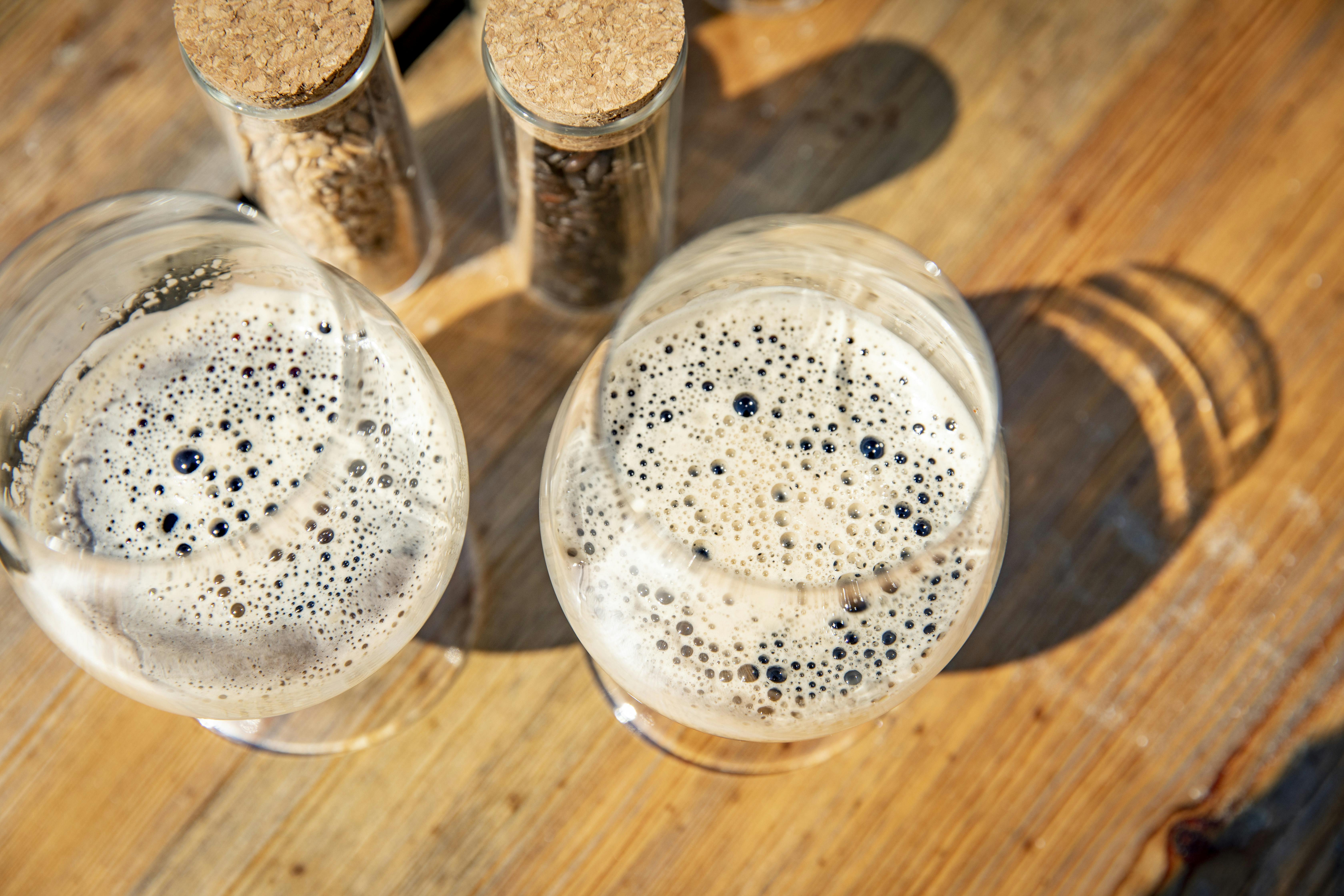 Locally produced beverages in Halland, Sweden.