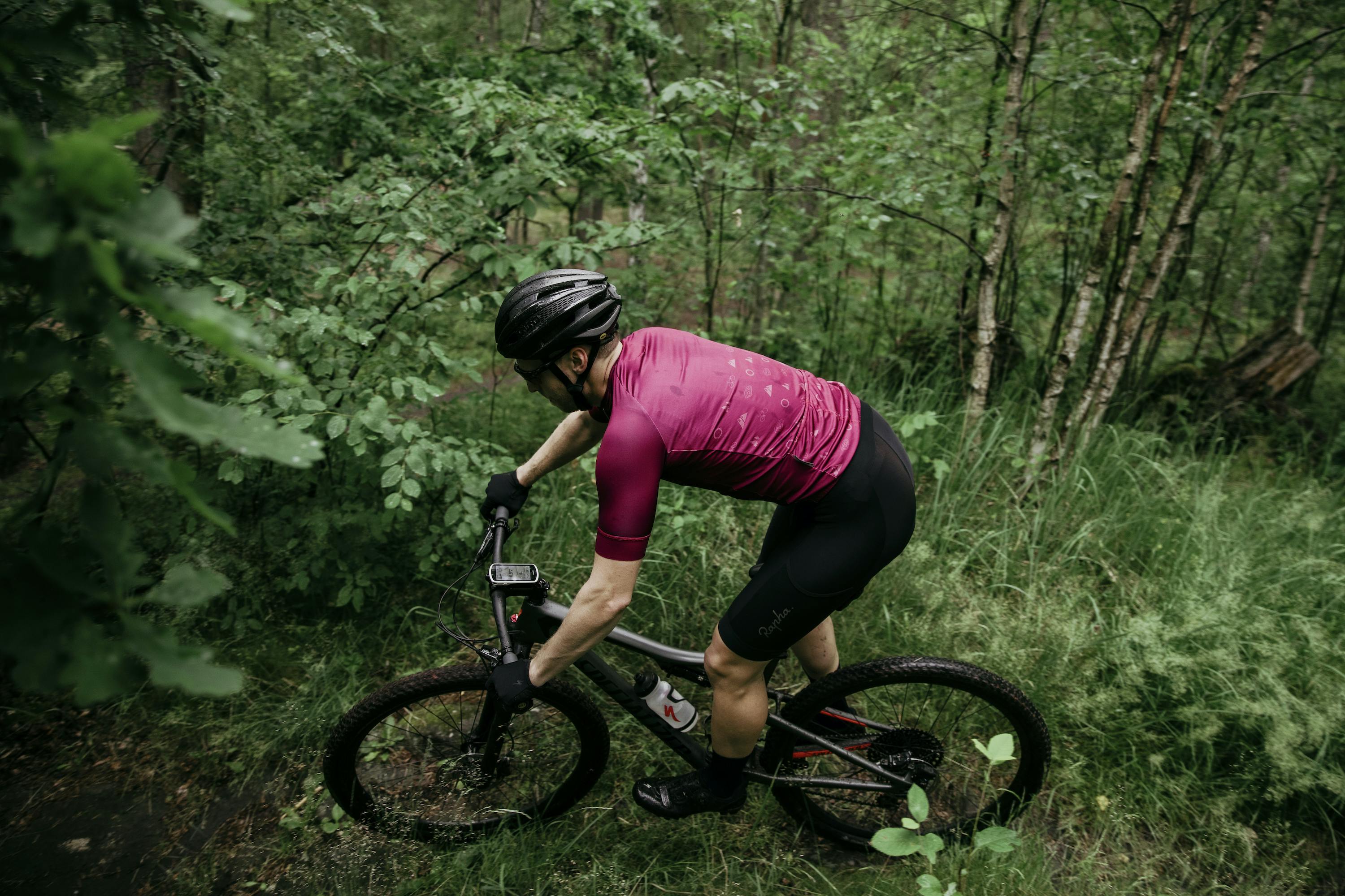 Cykla mtb i Halland.