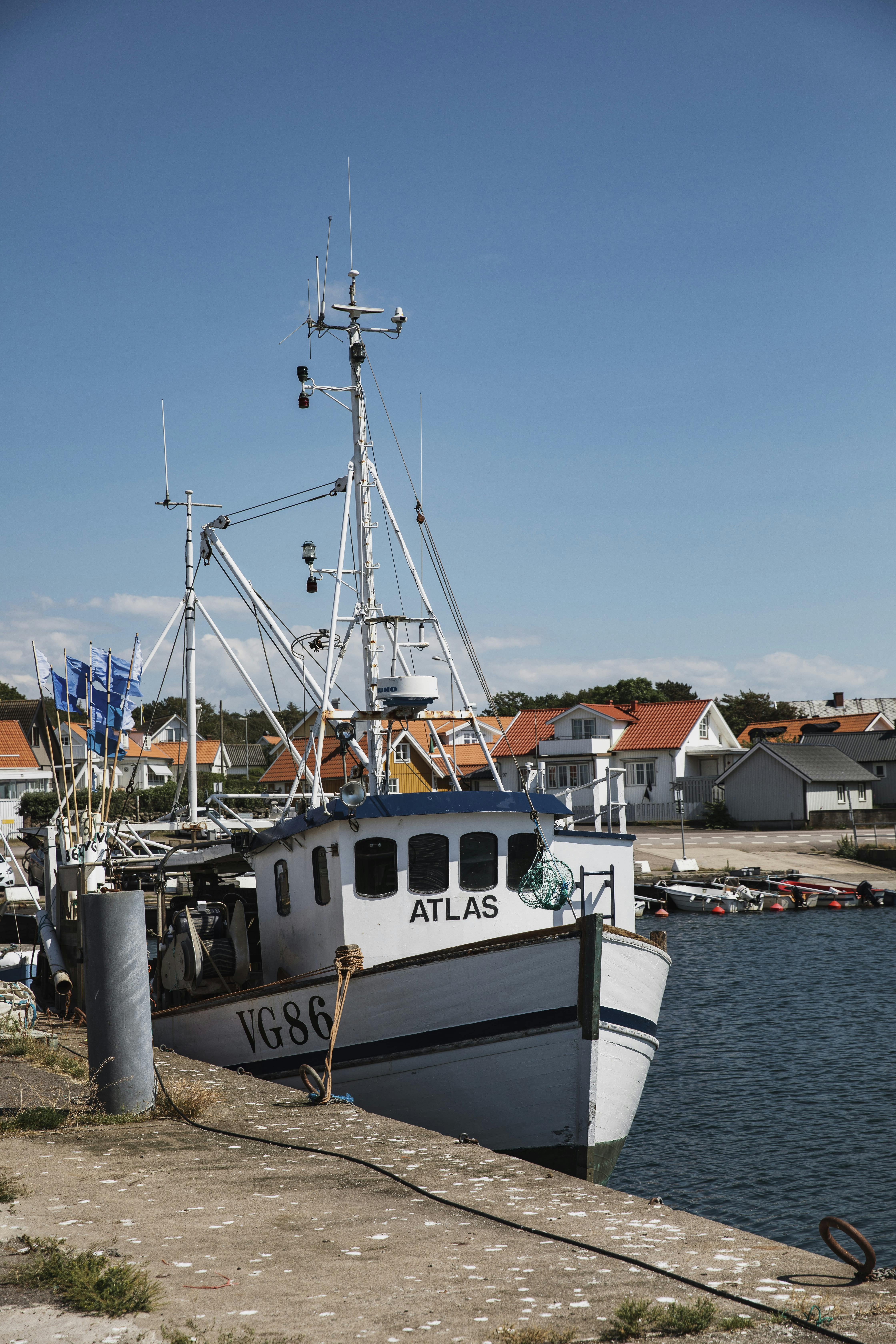 Fischerboot im Hafen