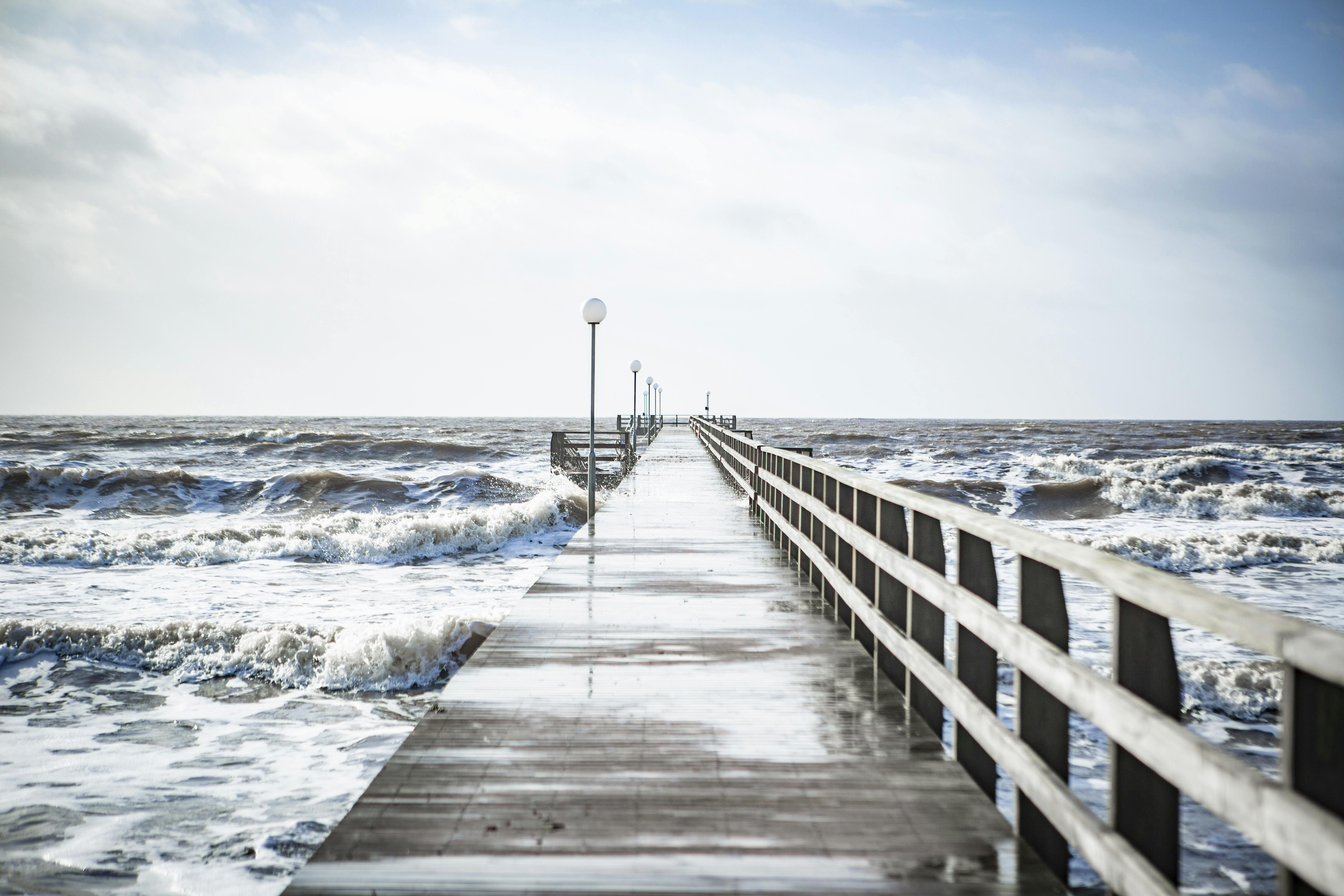 Skrea strand i storm