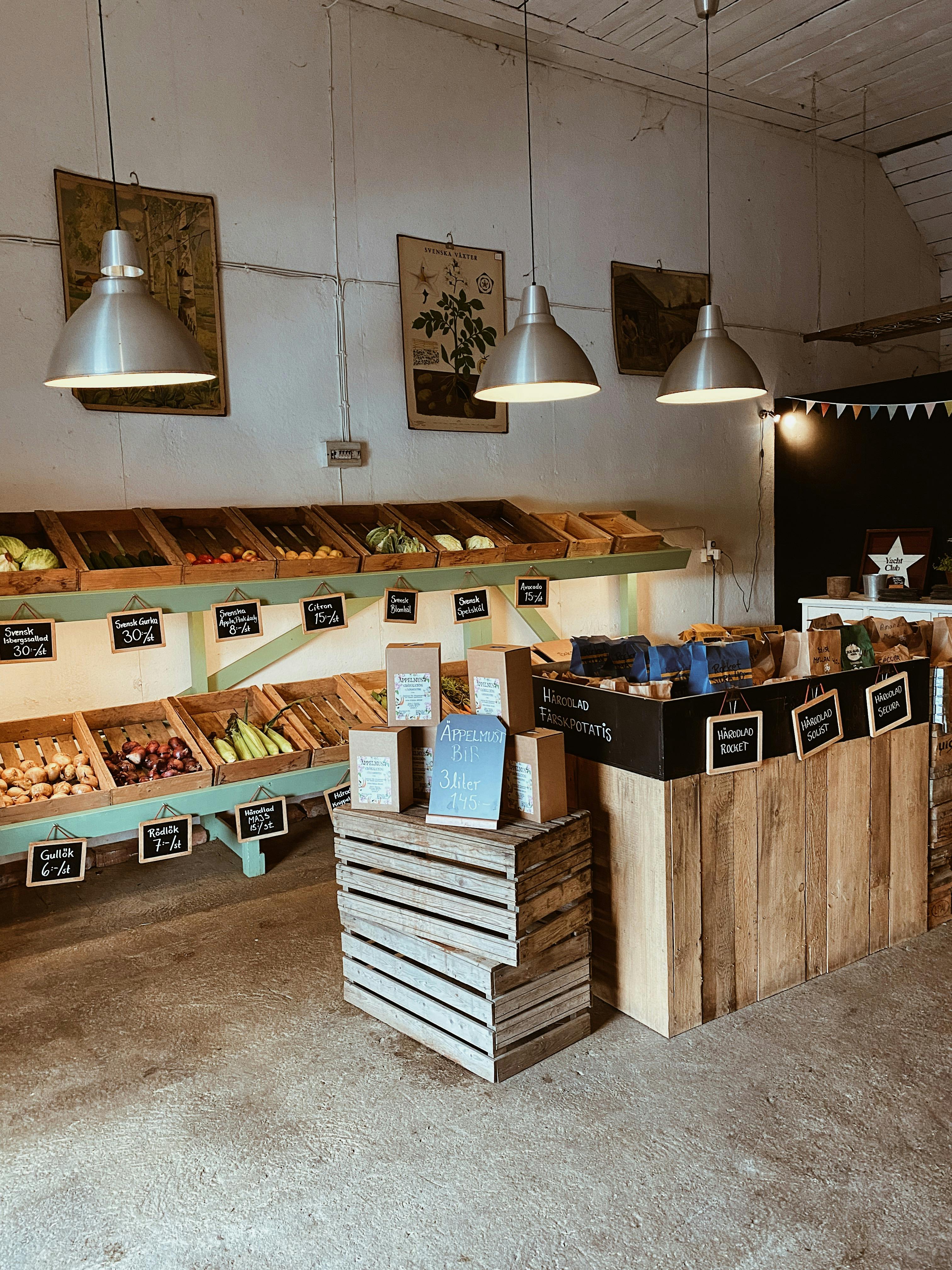 Vilshärads gårdsbutik utanför Halmstad