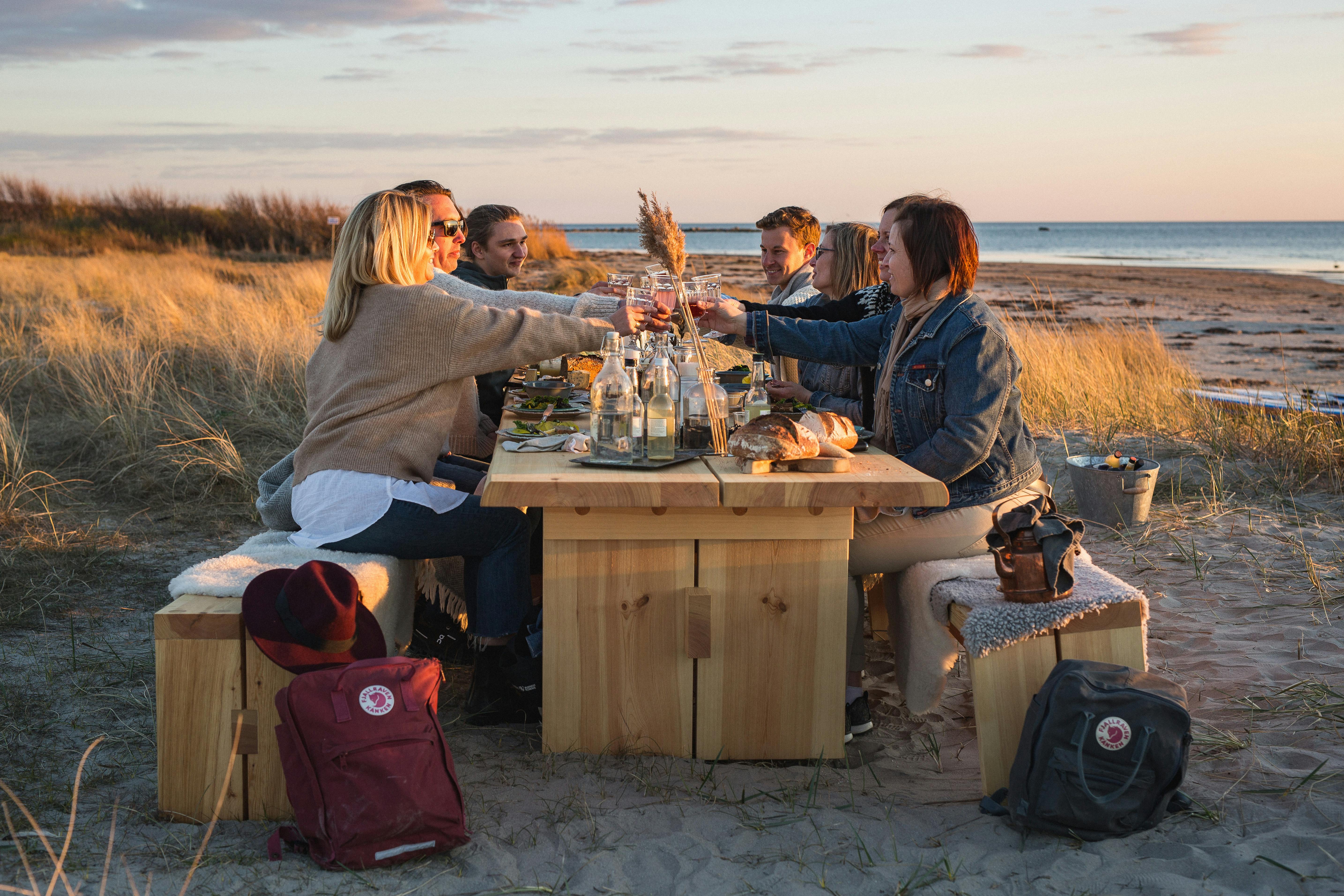 En härlig naturnära matupplevelse vid Edible country-bordet i Falkenberg