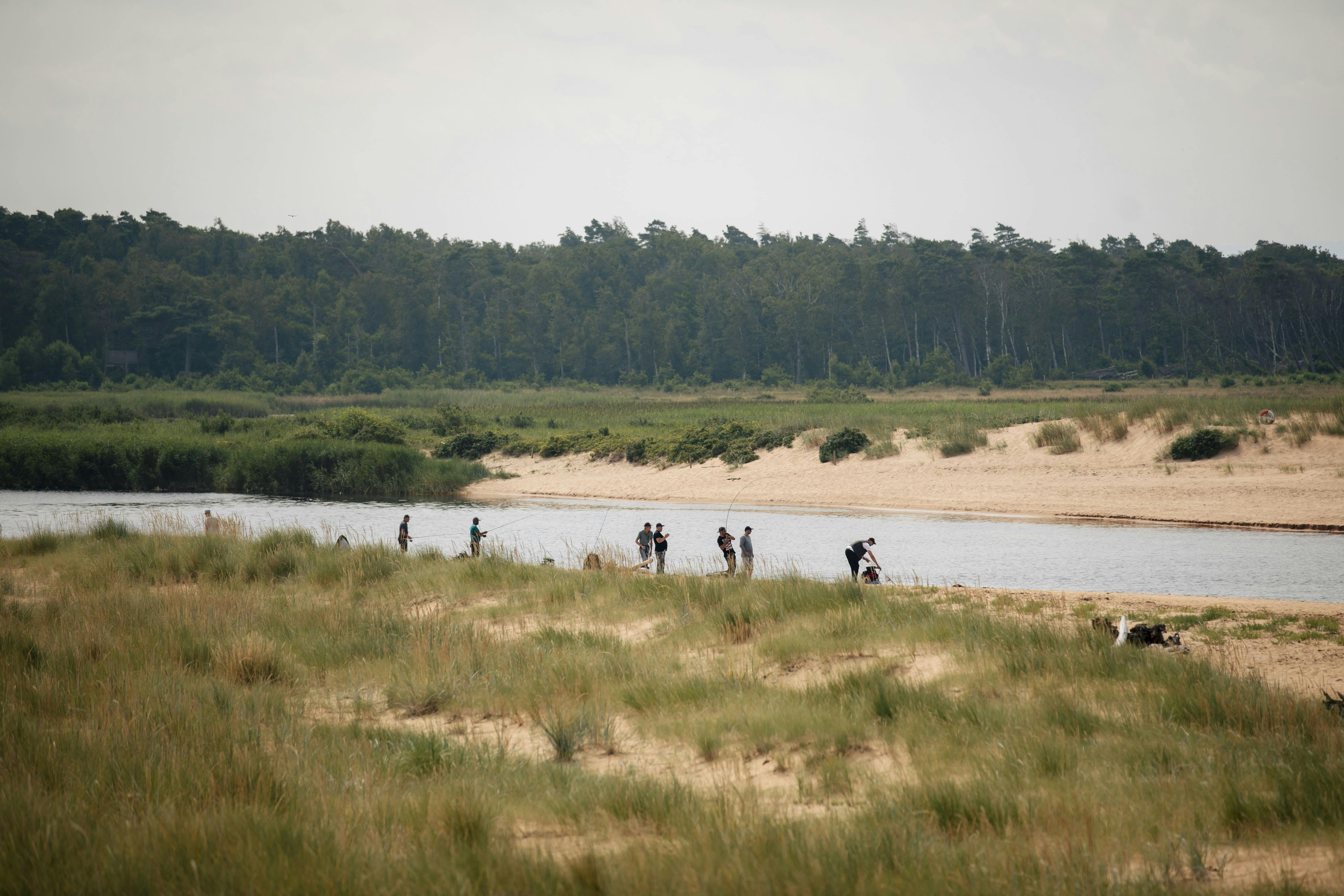 Fiske vid Lagan i Mellbystrand och Laholm, Halland