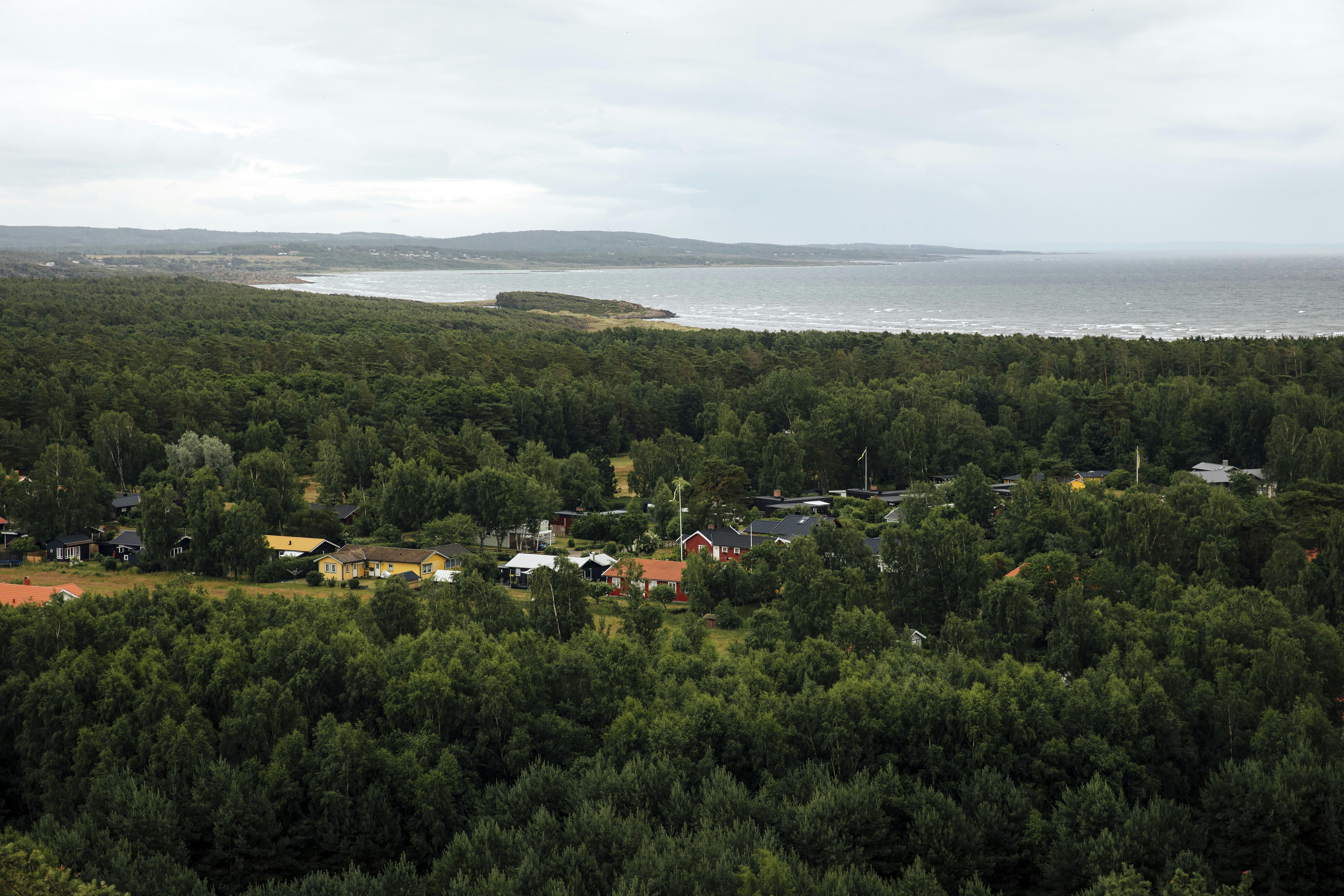 Utsikt över smörkullen i Falkenberg