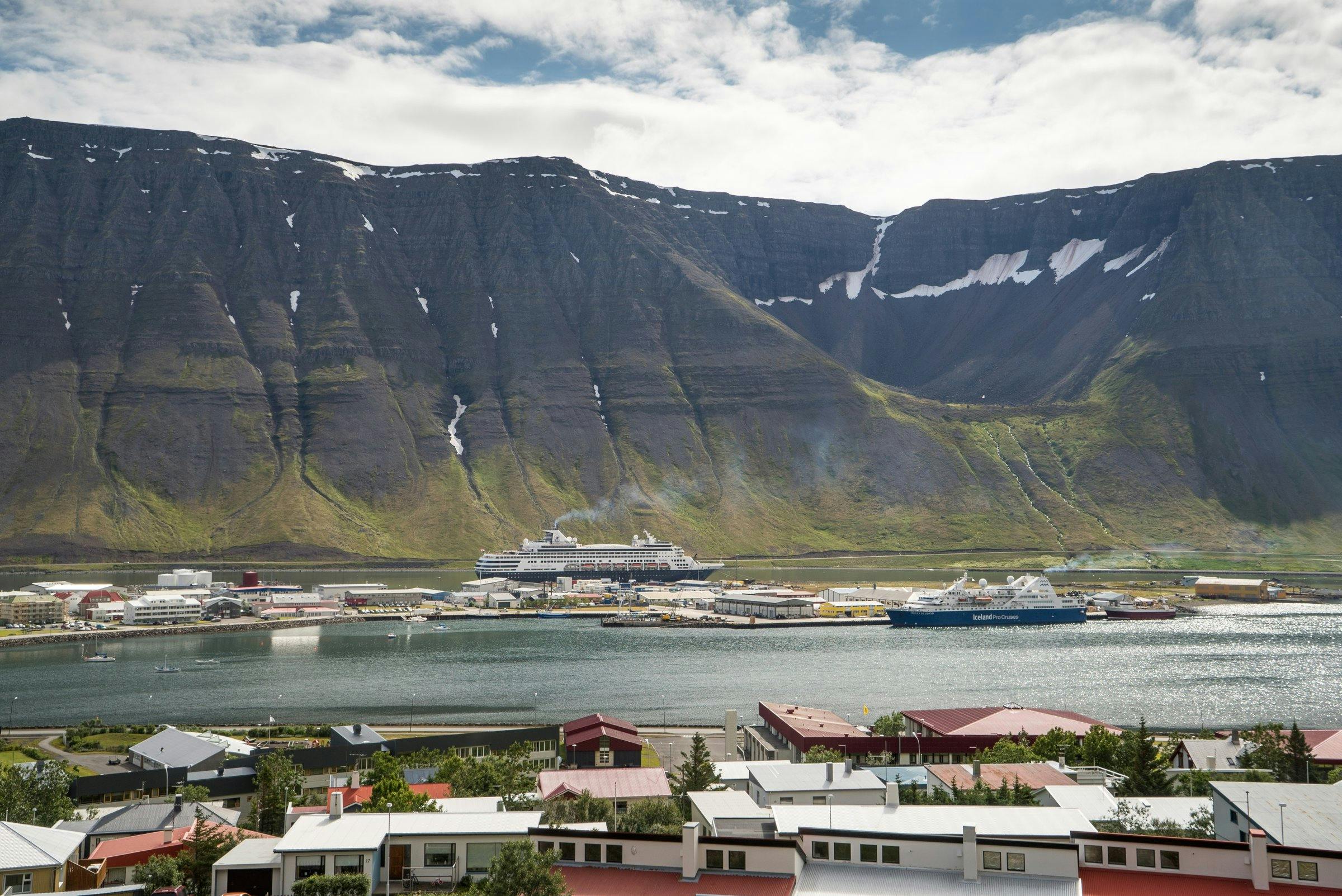 Cruise ship in Ísafjörður
