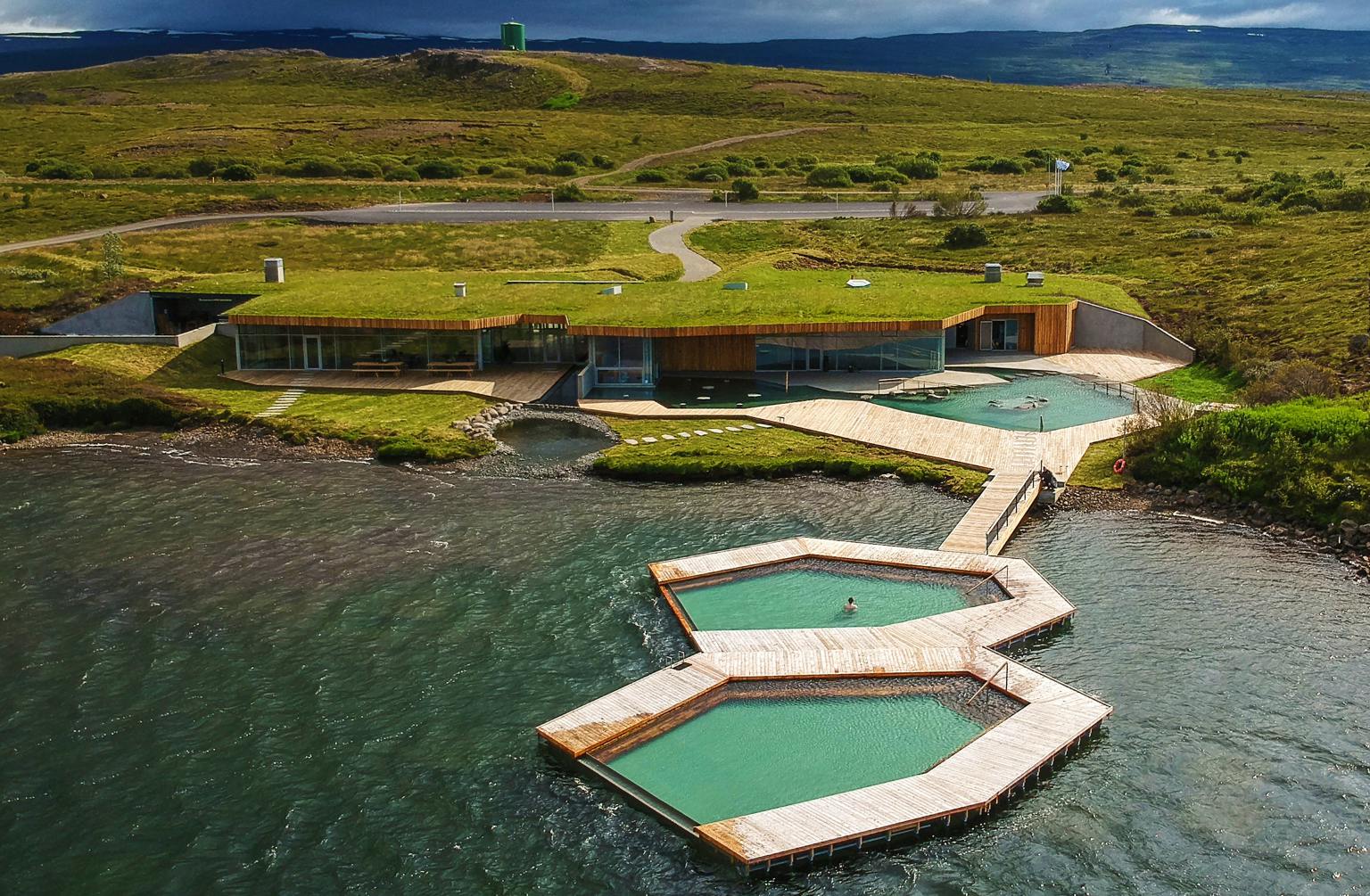 Bath Vok dans l'Est de l'Islande