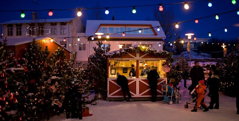 Christmas village in Hafnarfjordur