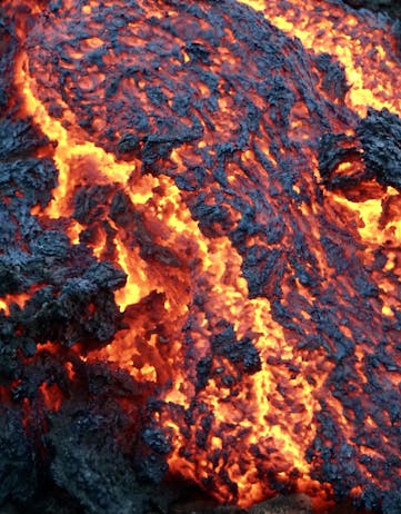 Fagradalsfjall Volcano lava up close