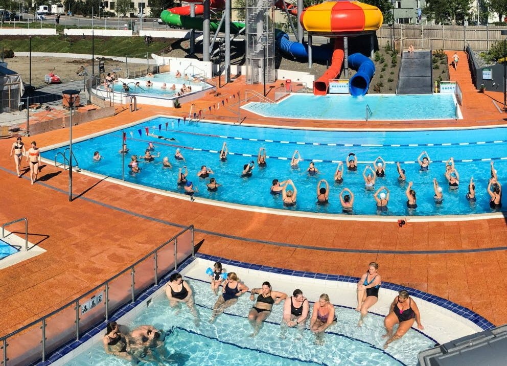 Public swimming pool in Akureyri