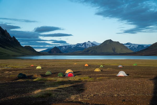 Tents in the nature of Iceland