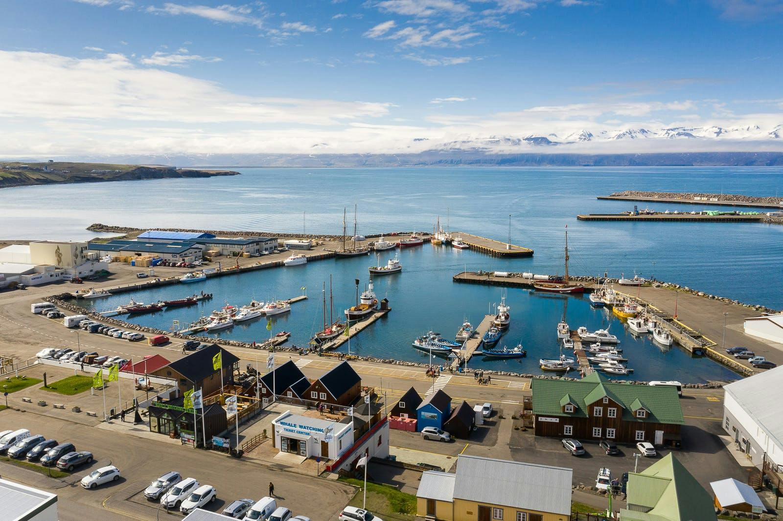 Husavik town in North Iceland