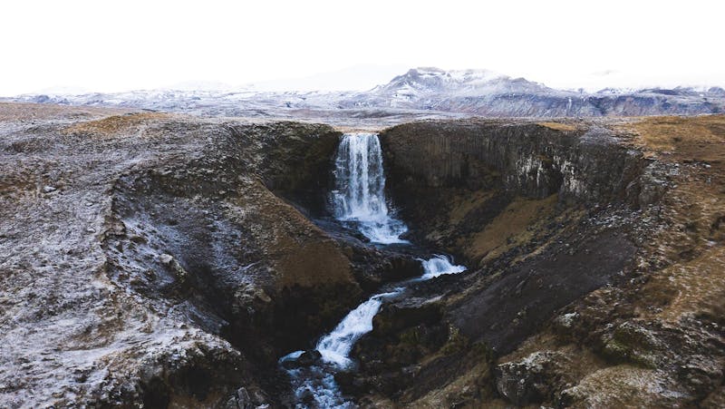 Svodufoss waterfall 