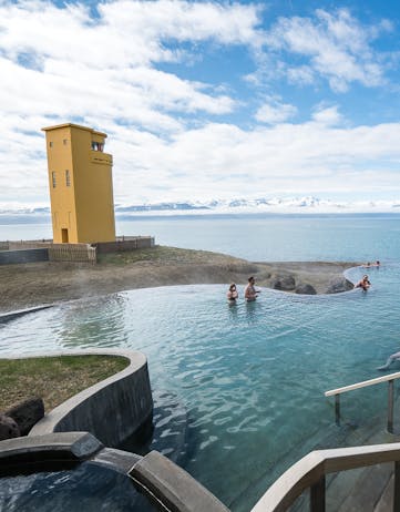 The view from GeoSea in North Iceland