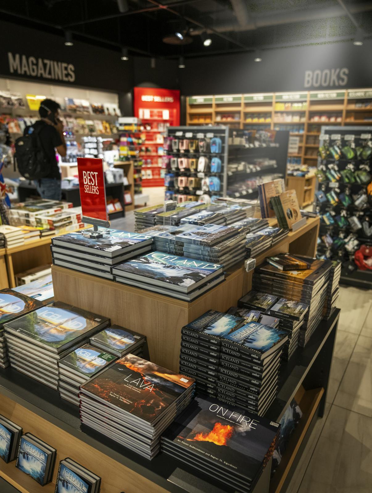 Libreria all'aeroporto di Keflavik