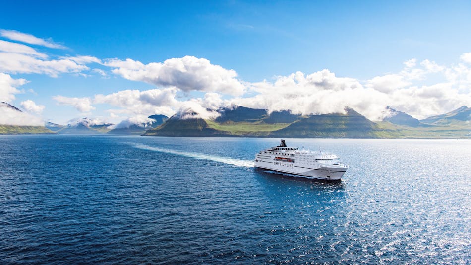 Norröna ferry sailing to Iceland