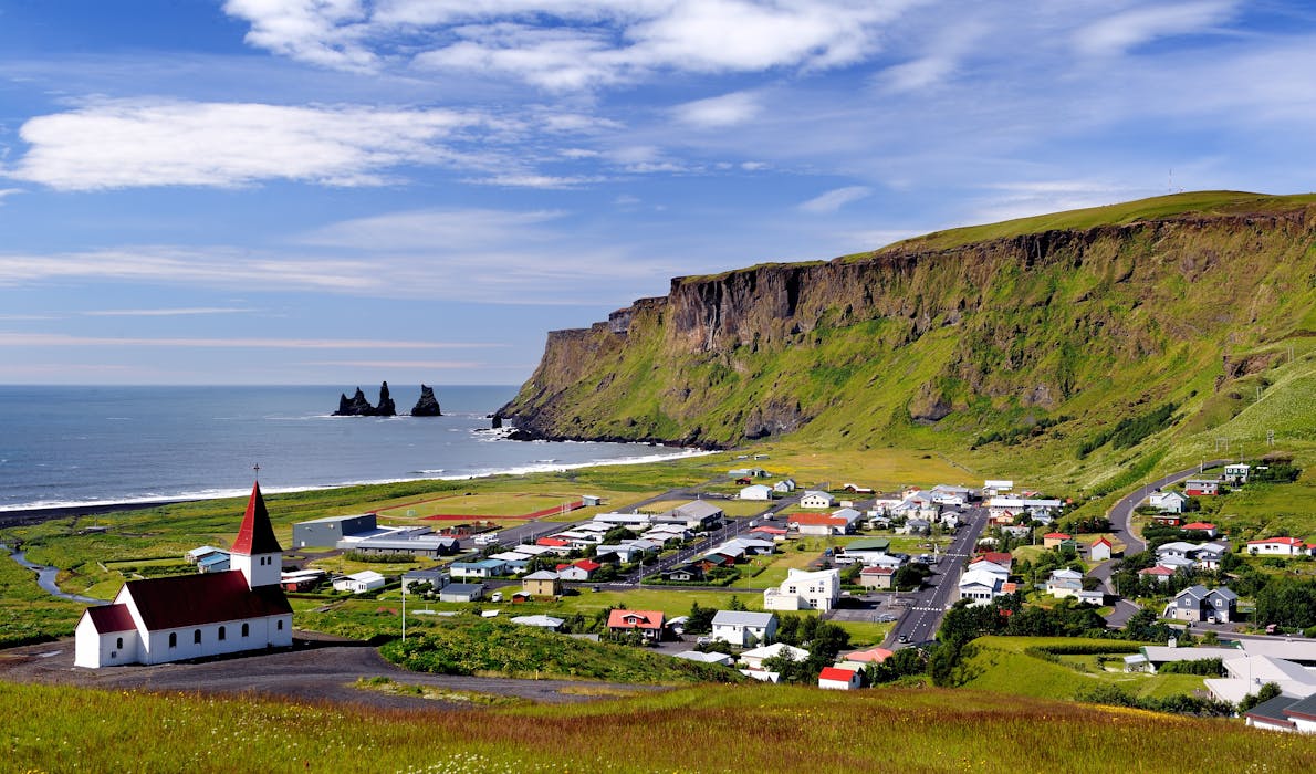 The village of Vík í Mýrdal
