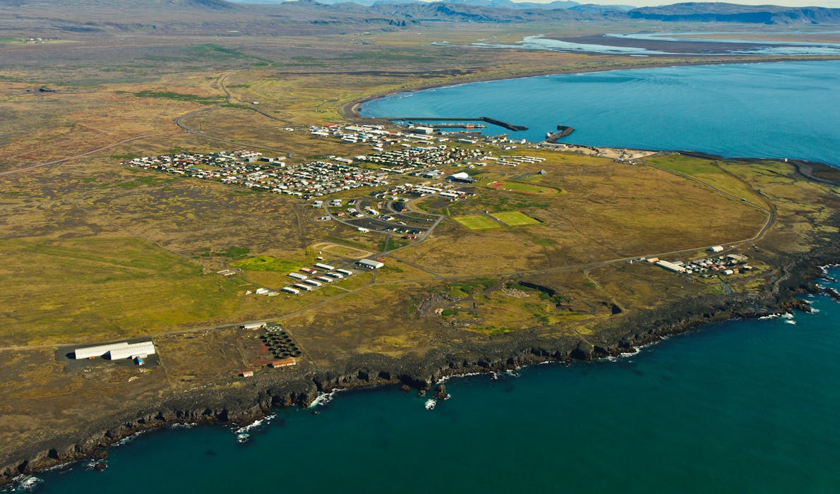 Þorlákshöfn from above 