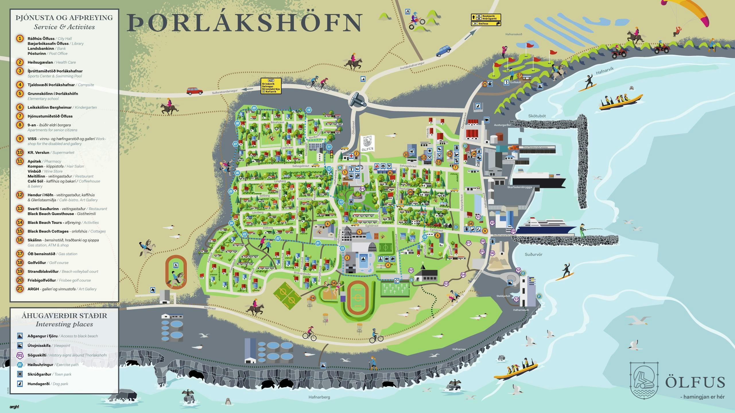 Map of Þorlákshöfn