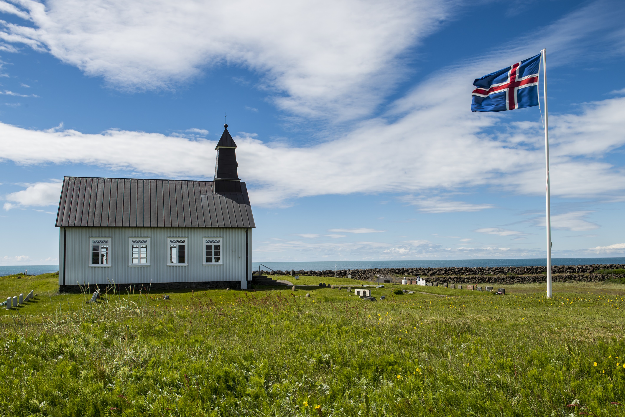 Strandakirkja church in South Iceland