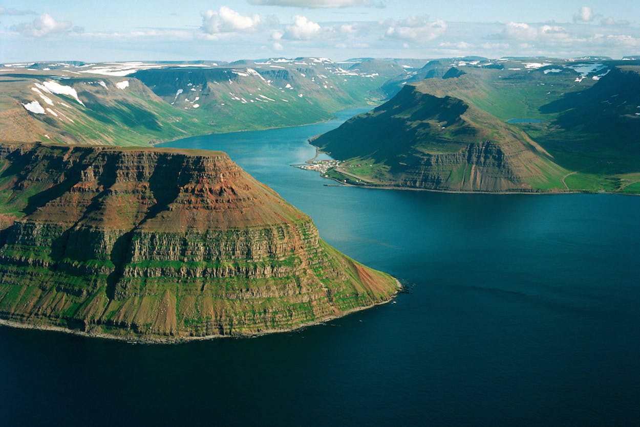 Göltur mountain in Súgandafjörður