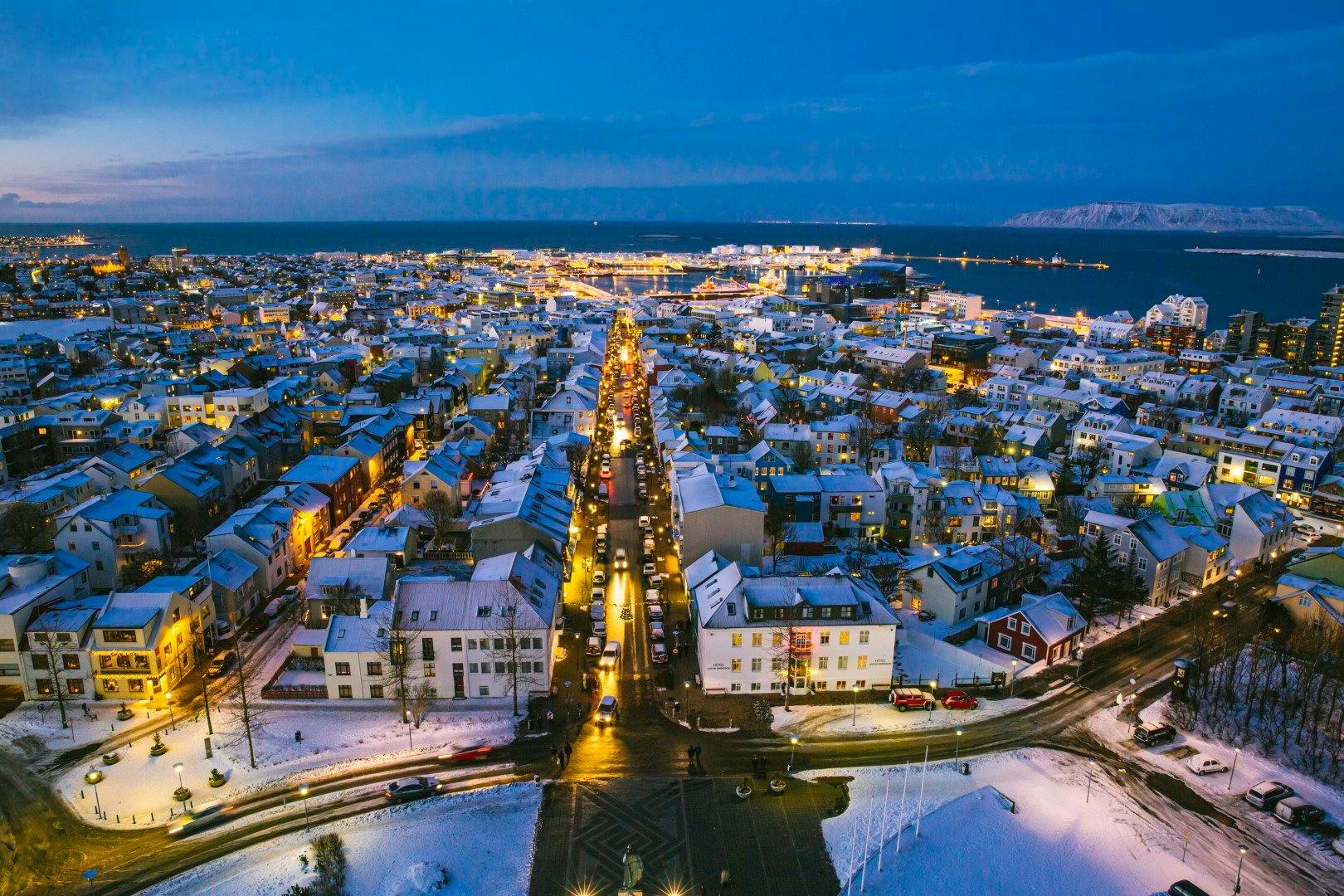 Reykjavik at night 
