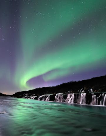 Hraunfossar Waterfall