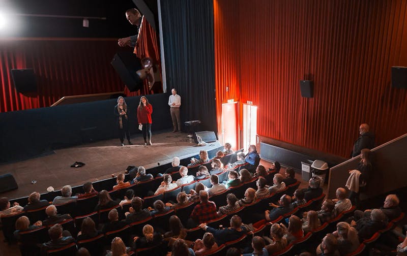 people in a cinema at Skjaldborg festival