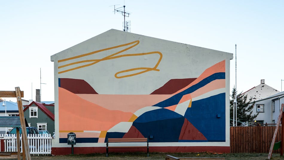 Mural in Ísafjörður