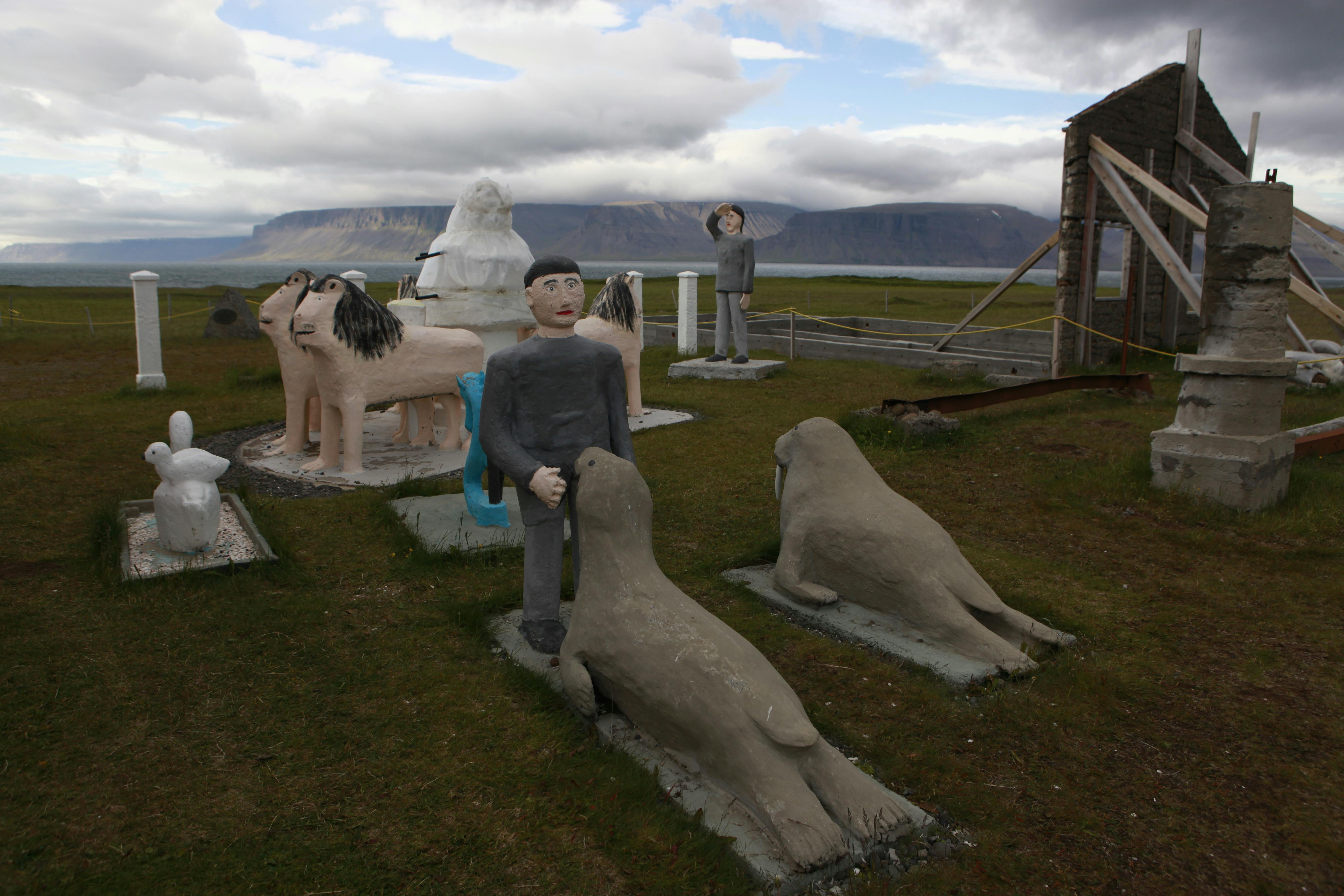 Sculptures by Samuel Jonsson in the Westfjords