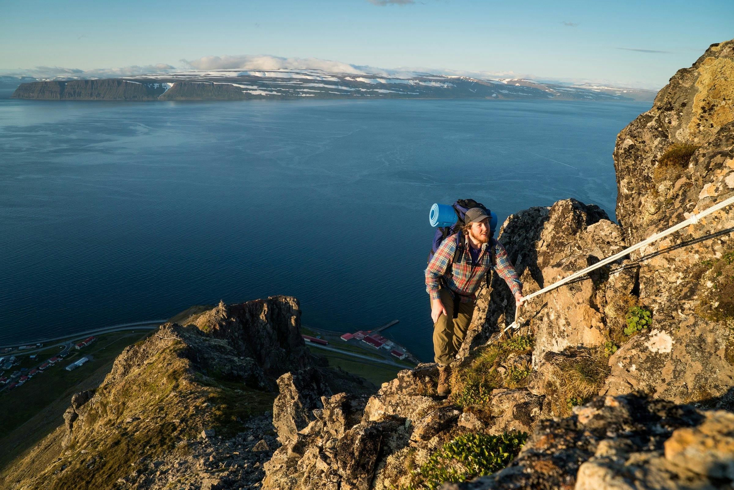 Hiking above Ísafjörður