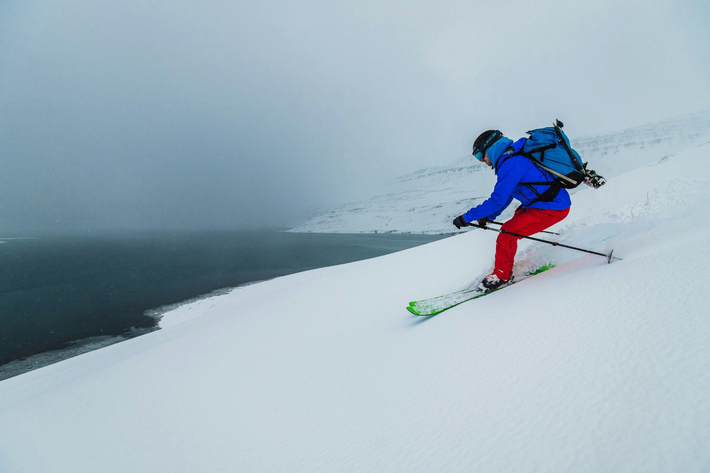 Heli skiing in Iceland