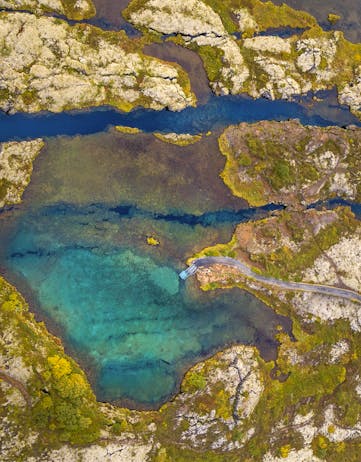 Silfra fissure in Þingvellir National Park