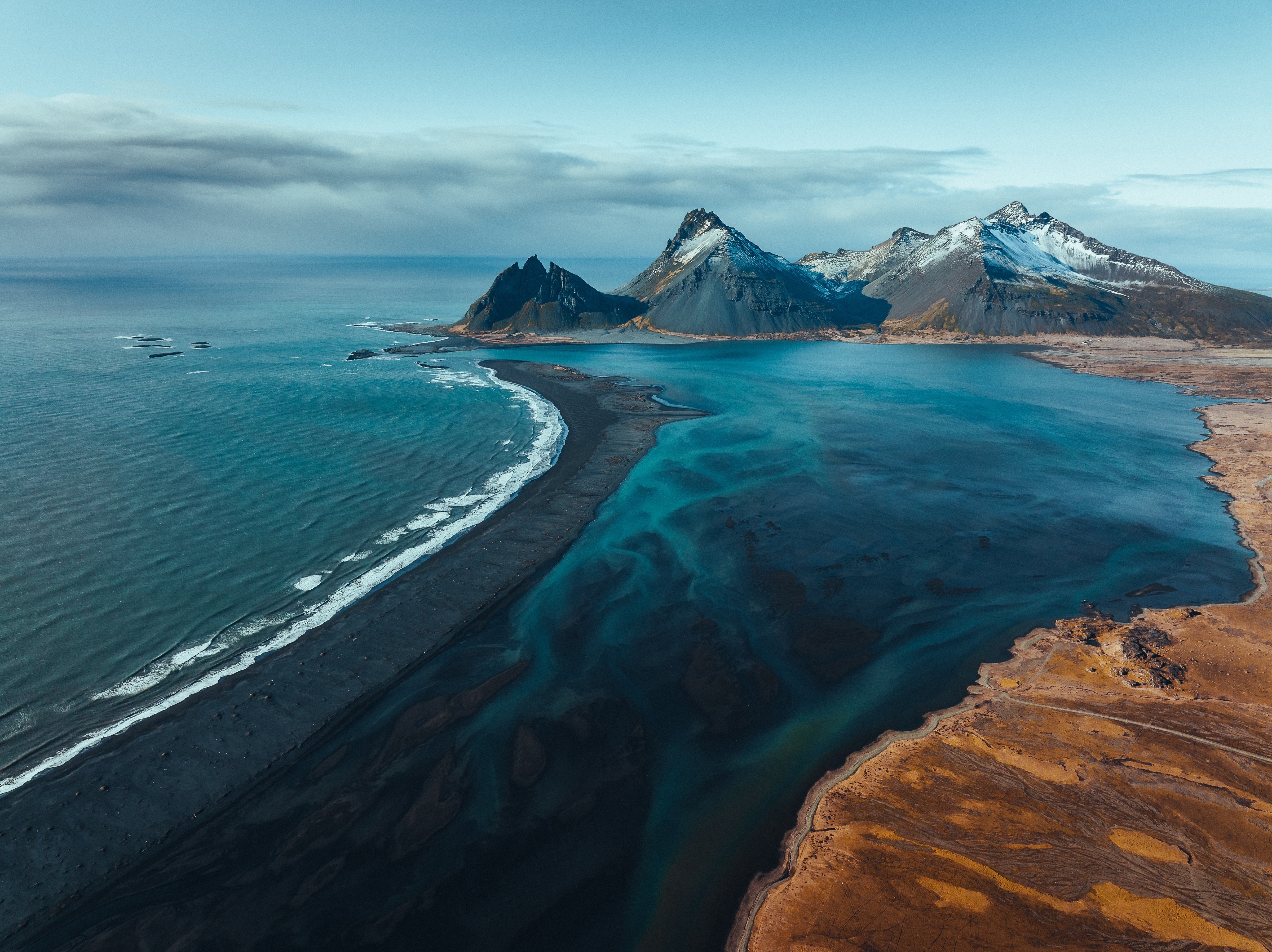 Black sand beach in South Iceland