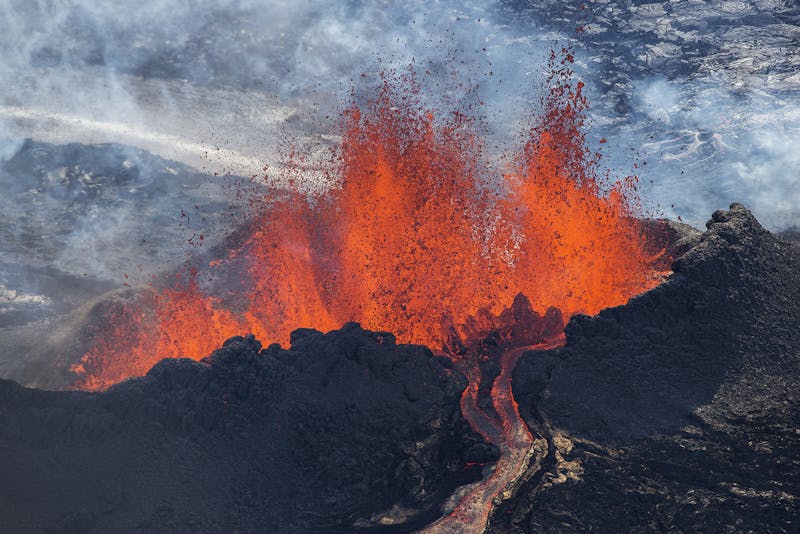 Eyjafjallajokull volcanic eruption in Iceland 2010