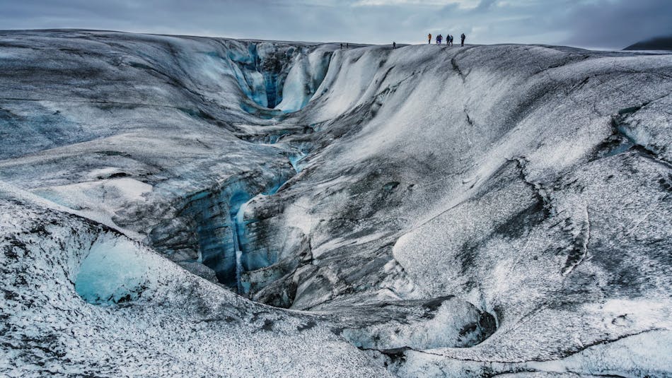 הפארק הלאומי VATNAJÖKULL שהיווה את ההשראה לצביעת המטוס