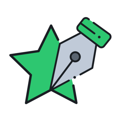 Green Star Logo Pen Tool