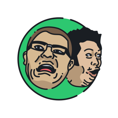 2 Twitch Emotes over Green Circle